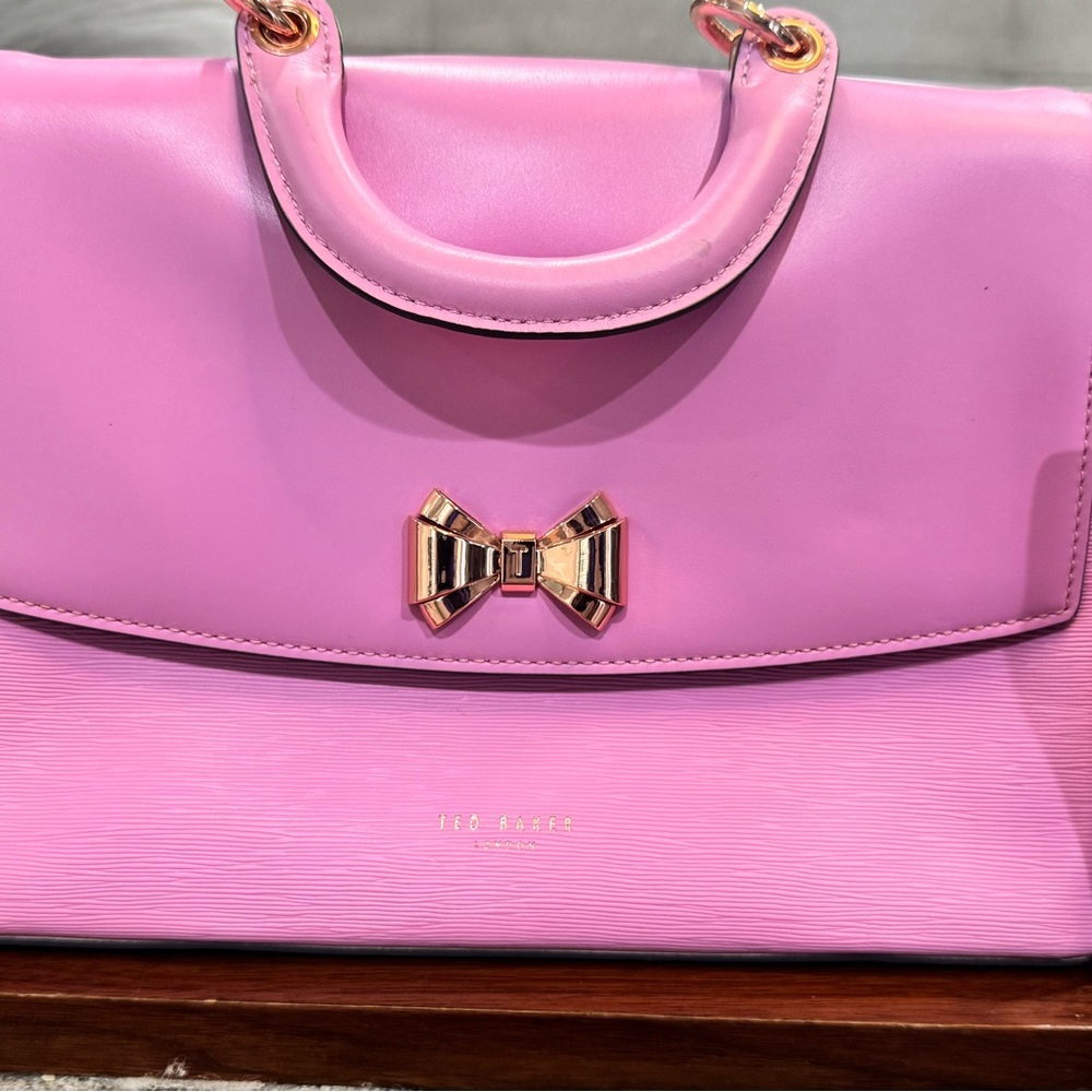 Ted Baker Pink Bow Shoulder Bag - Picture 3 of 4